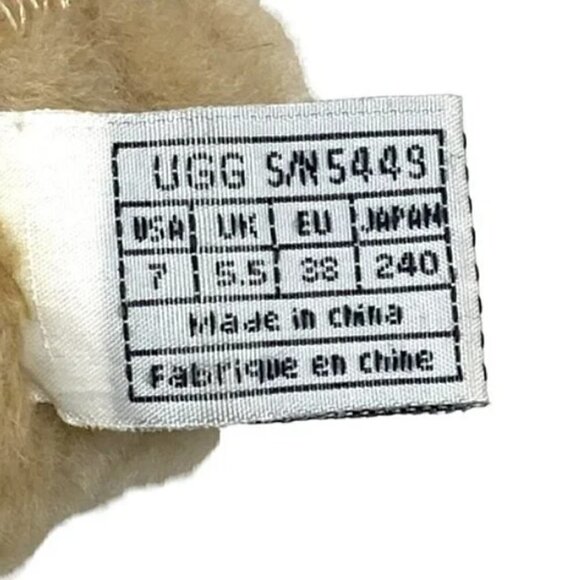 UGG Australia Sandra Knee High Chestnut Sheepskin Boots - Size 7 - Picture 14 of 14